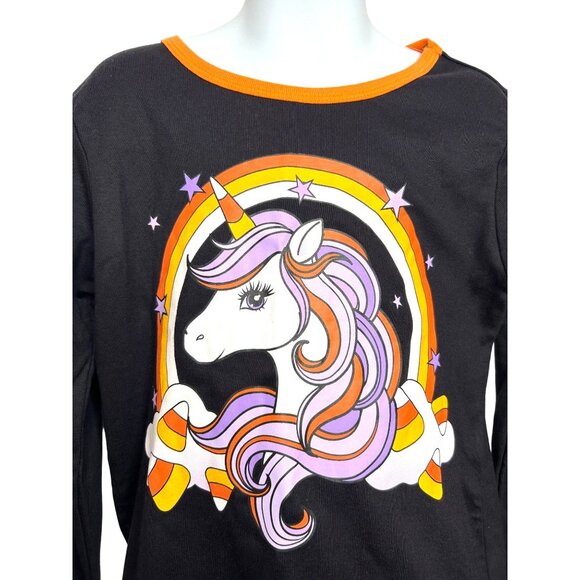 The Children’s Place Girls’ Unicorn Halloween 2-Pc Pajamas 12 Snug Fit Long - Picture 6 of 16